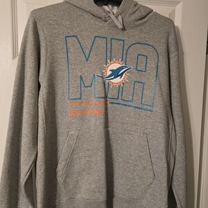 Gray Miami Dolphins Hoodie